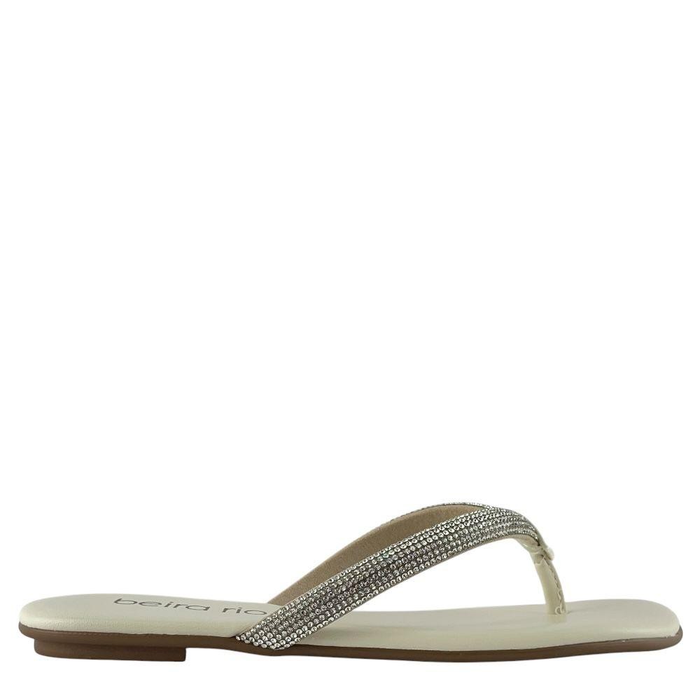 Tamanco Beira Rio com Tiras Brilhantes e Design Confortável 8384766