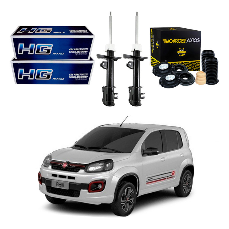 Kit Amortecedor Dianteiro. Novo Uno Sporting 1.3 2017 A 2018