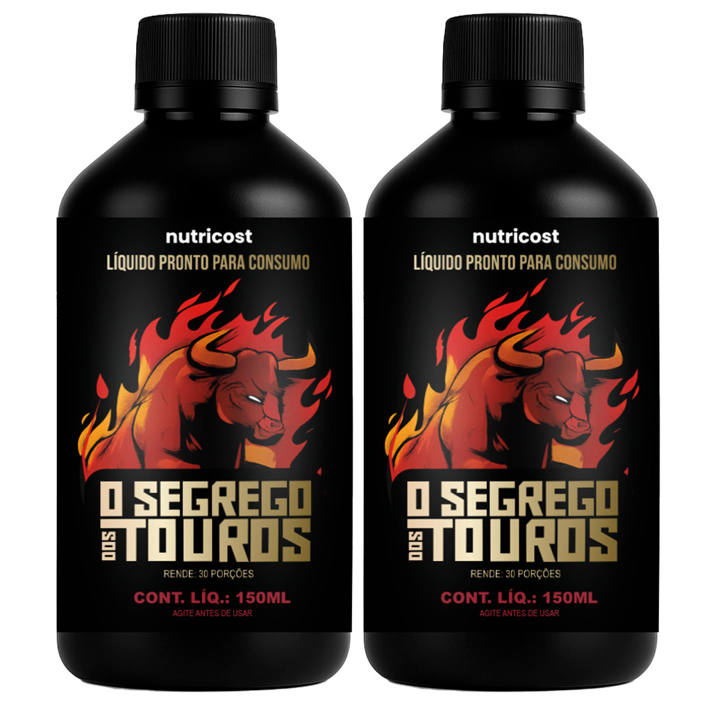 2x O segredo dos Touros 150ml cada pote - Liquido Pronto para Consumo em Oferta na Shopee