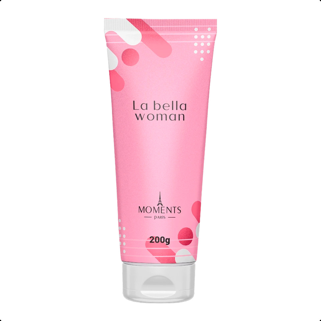 Loção La Bella 200g Emulsão Hidratante Corporal Feminino Floral Doce Pele Suave Fragrância Aromática