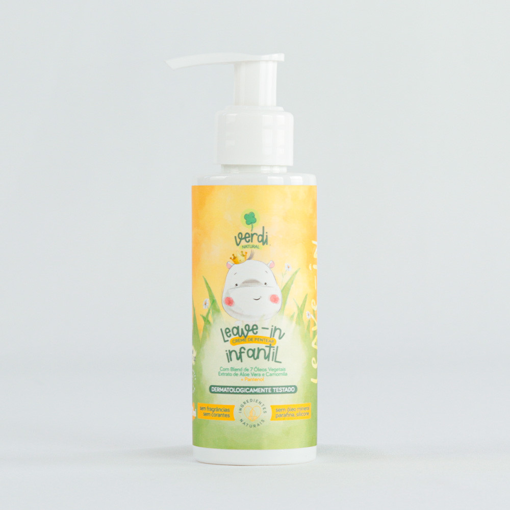 Leave-in Creme de Pentear Natural (Aloe Vera e Camomila) infantil - VERDI