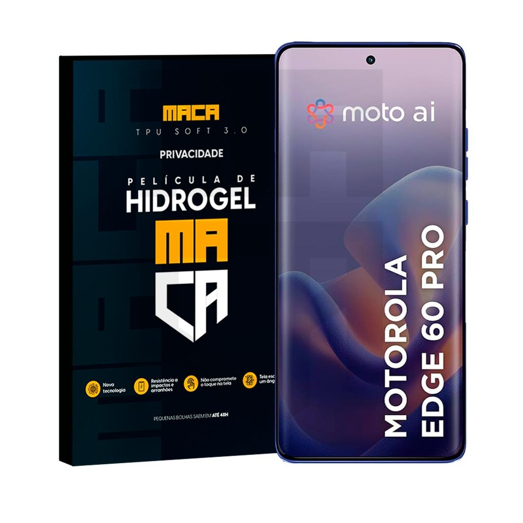 Película Hidrogel Frontal Moto Edge 60 Pro Fosca Privacidade em Oferta na Shopee