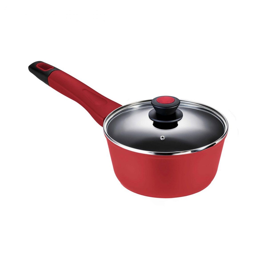 Panela Antiaderente para Indução 16 Cm Everyday Vermelha em Oferta na Shopee