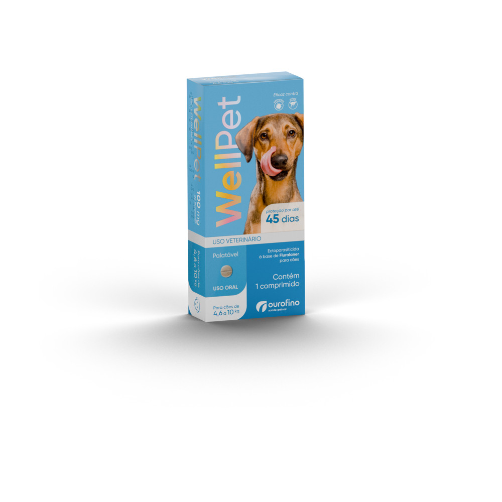 Wellpet Antipulgas E Carrapatos Para Cães 100Mg 4,6 A 10Kg em Oferta na Shopee