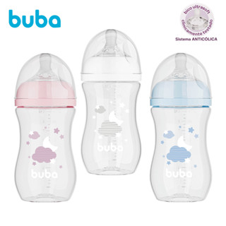 Mamadeira Buba Easy Flow 270 E  330 E 120 ml Anticólica Bico Silicone Pétala em Oferta na Shopee