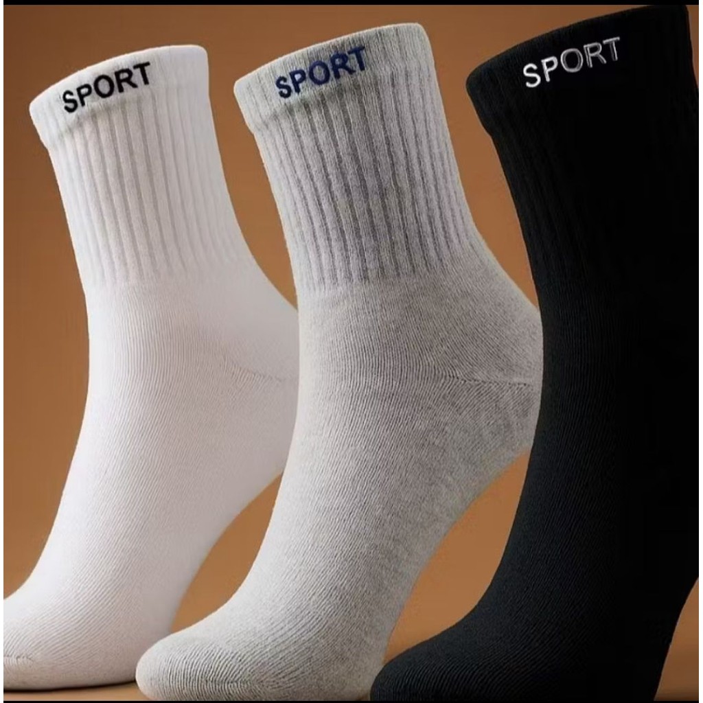 Meia grossa 100% algodão cano alto kit com 06,12 ou 18 pares  unissex