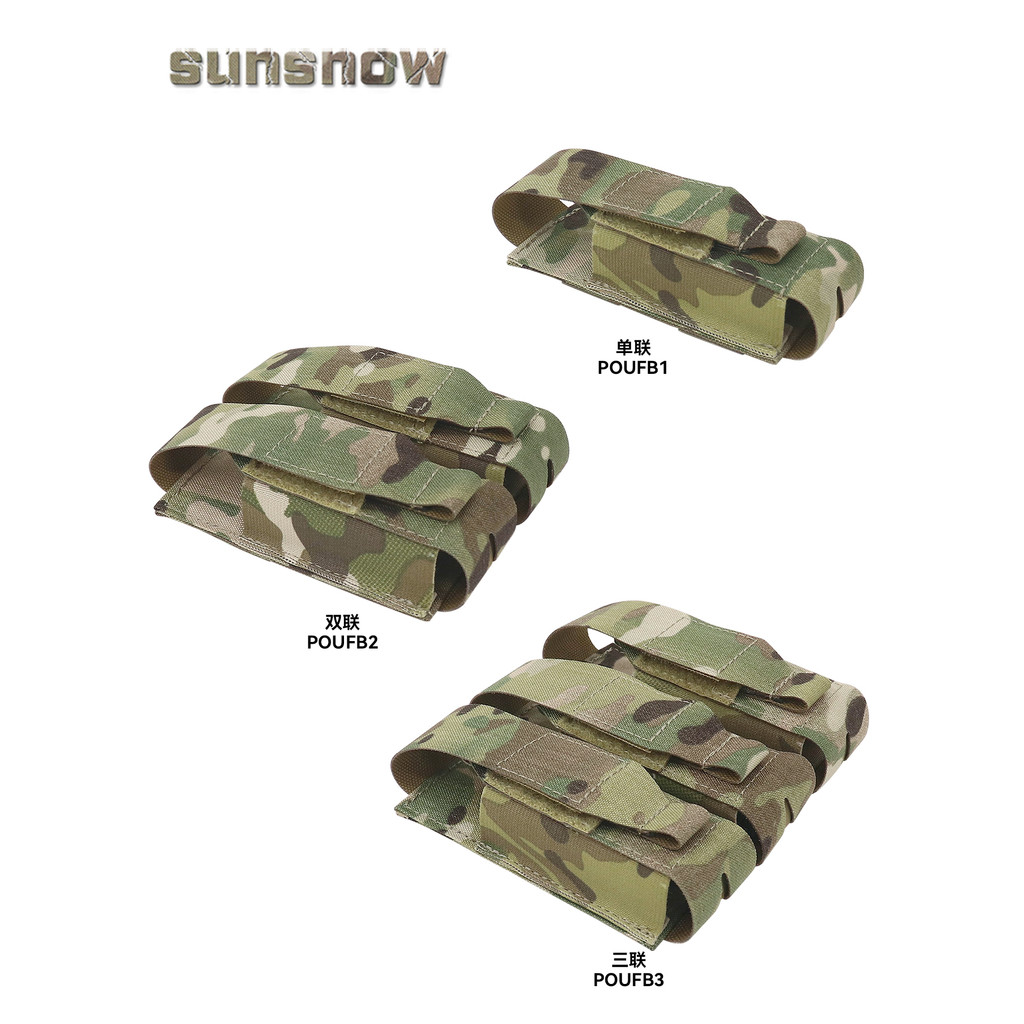 [Sun Snow] CP Chocante Único Duplo Triplo Piscando FB/40mm Bolsa molle Toolkit Pequeno Spray Bolsa