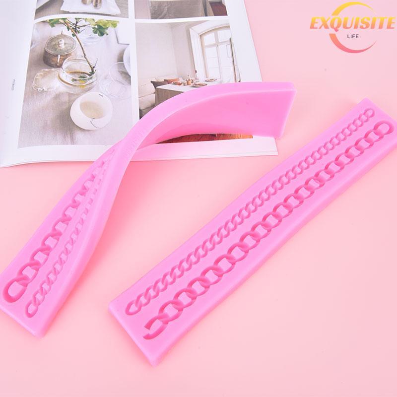 [EL-t] Molde De silicone Com Renda De Corrente Para Bolo , Chocolate , Açúcar , Gota , Nelace , Faça Você Mesmo , Trabal