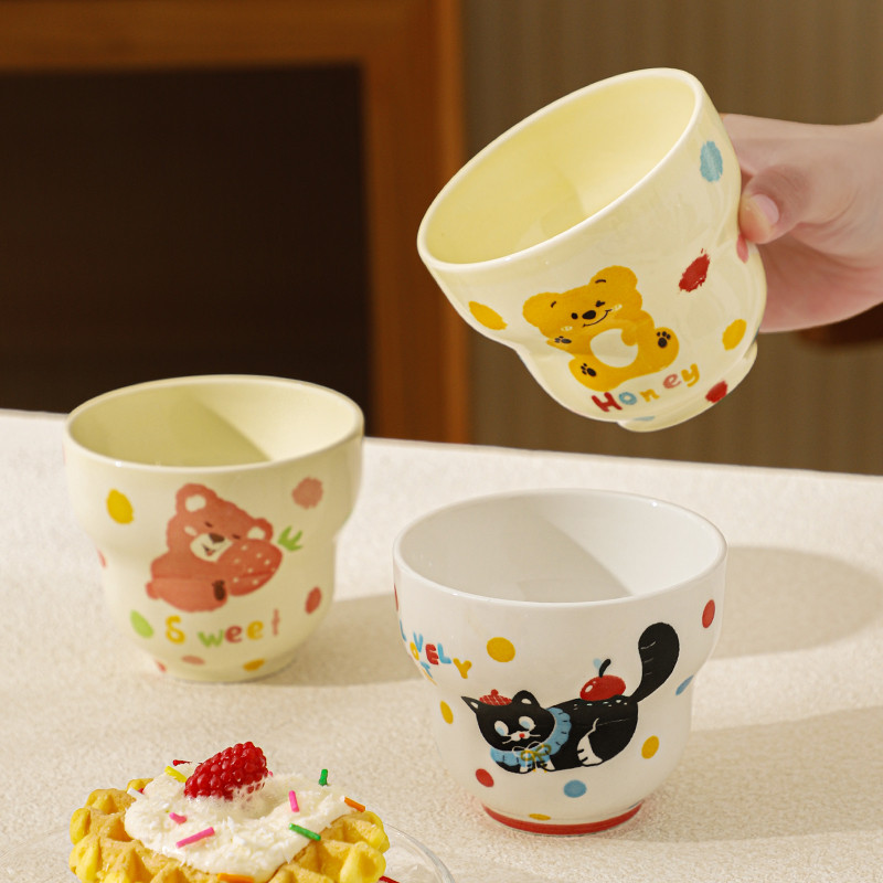 Caneca de café portátil especialmente bonita copo doméstico bonito cerâmica xícara de café da manhã casal de alto valor