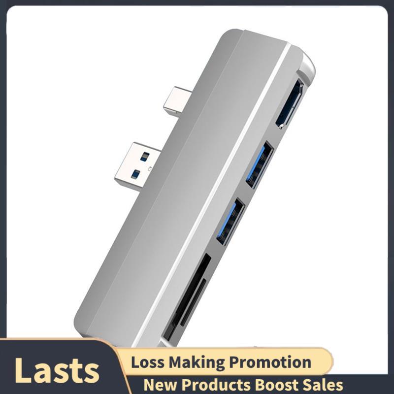 Expansor Multiporta 4K-Compatível Com USB 3.0 HUB Docking Station Leitor De Cartão De Memória Para Pro 4/5/6