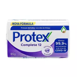 Sabonete Protex Complete 12 Antibacteriano 85g Embalagem com 12 Unidades