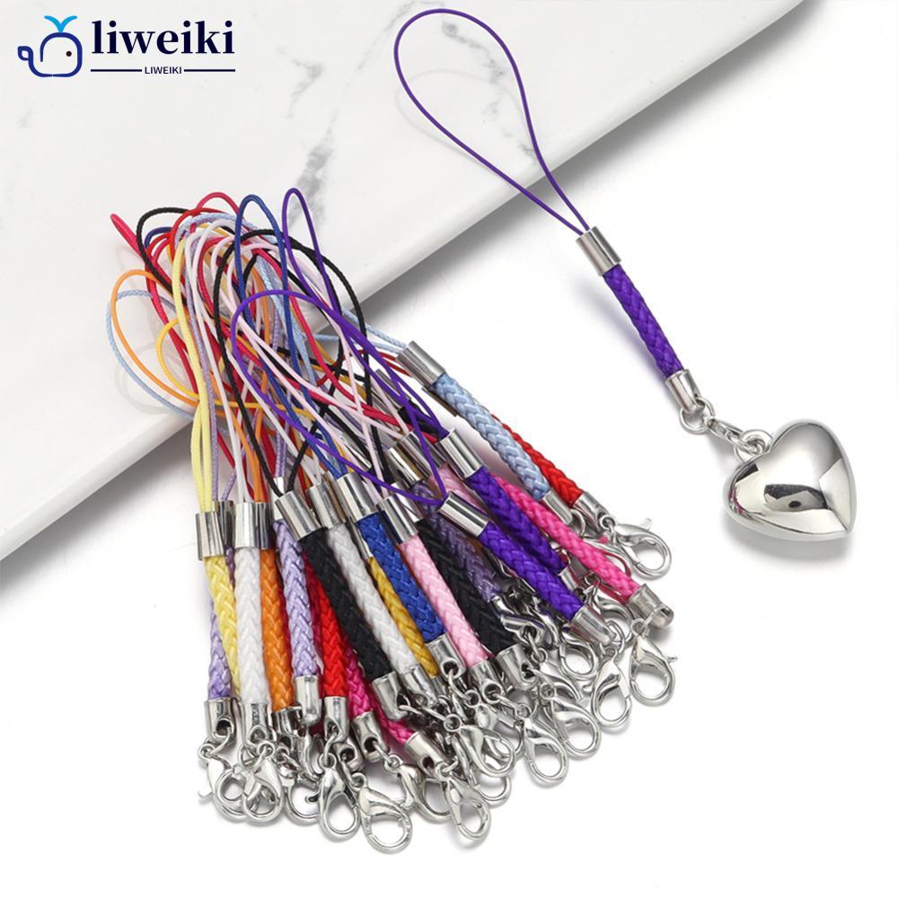 LIWEIKI Cordão Trançado De Nylon , 10 Peças , Com Fecho Lagosta Para Chaveiro , Corrente De Telefone , Faça Você Mesmo ,