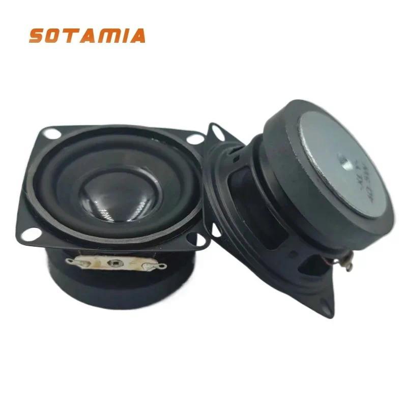 SOTAMIA 2 Pcs 53 Mm Alto-Falante De Áudio Portátil 4 Ohm 5W DIY Música Estéreo Som Mini Amplificador Driver