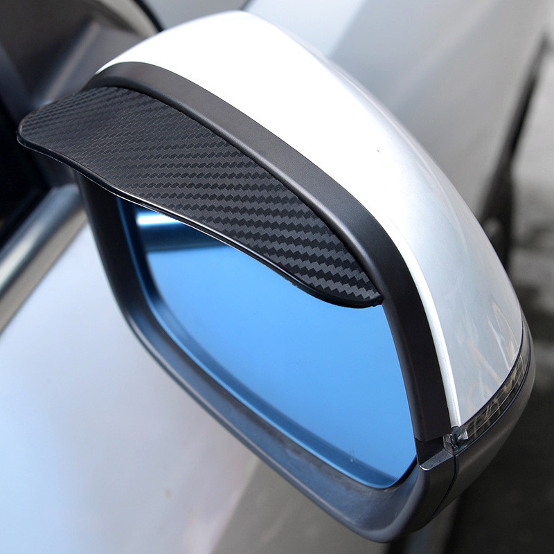 2026 novo estilo espelho retrovisor do carro chuva sobrancelha chuva defletor engrossado textura de fibra carbono engros
