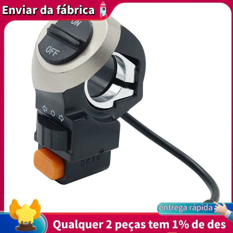 1 Peça Scooter Elétrico Lâmpada Dianteira Sinal Chifre Transformar Luz Ligar/Desligar Botão Interruptor De Plástico E-Bi