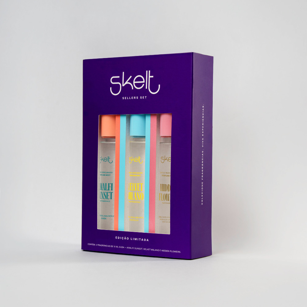Kit Miniaturas Best Sellers Skelt - Amalfi, Velvet e Hidden