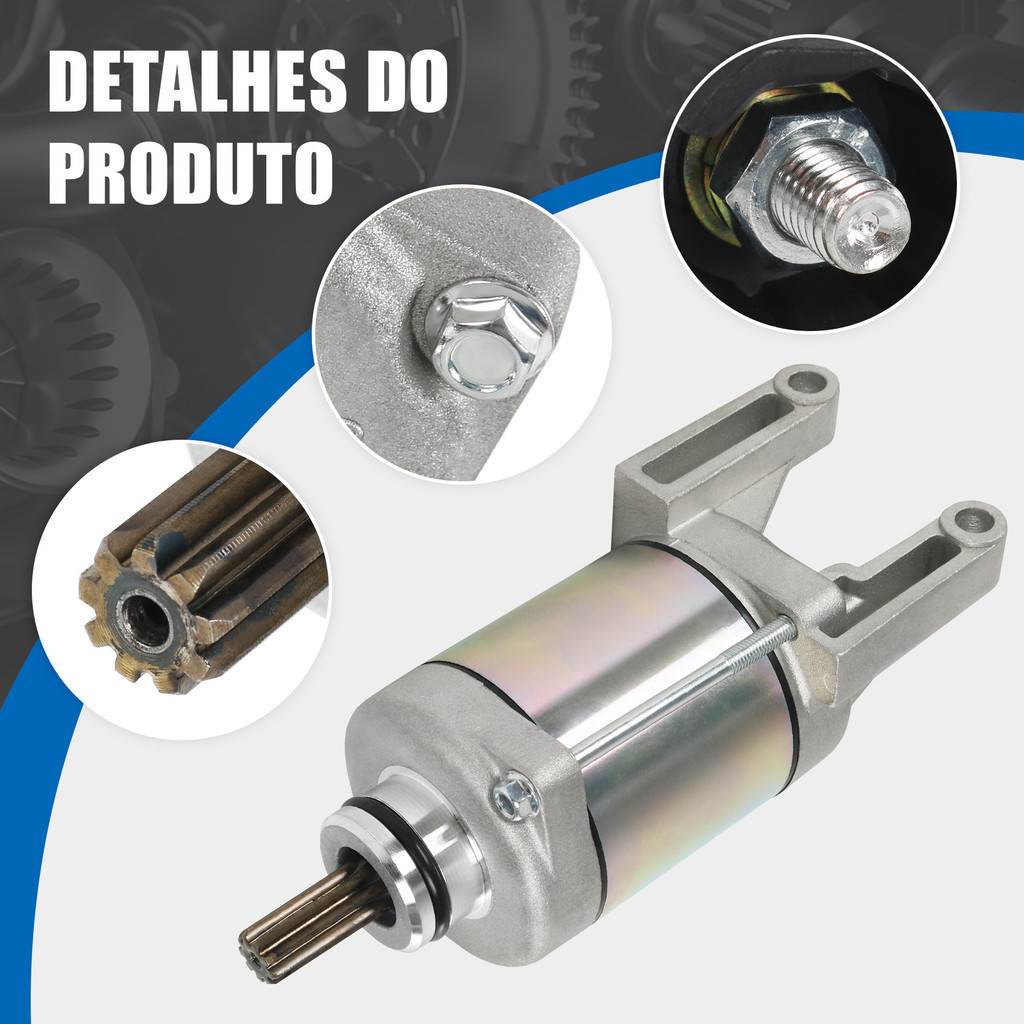 Motor de Arranque Partida Fazer 250 XTZ Lander 2012 a 2015 Tenere 2013 · foto 2