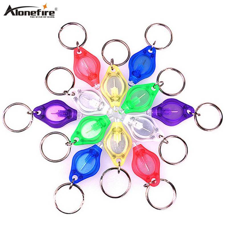 Presente chave luz Mini diamante chaveiro crianças estudante presente luz LED chaveiro luz Pet lanterna