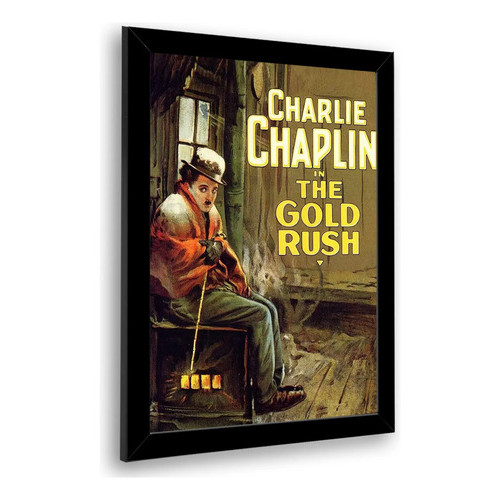 Quadro Decorativo Charlie Chaplin Em Busca Do Ouro Decoração Parede