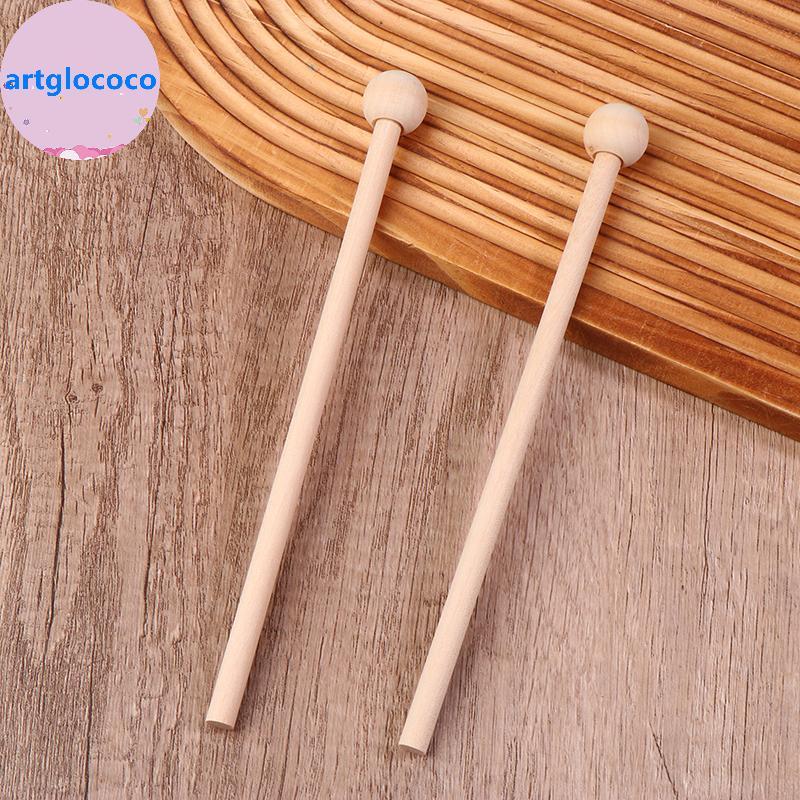 Artglococo 2 Peças/1 Par De Martelo De Percussão De Madeira Tambor Sti Profissional Xilofone Marimba Mallet Tamborstis C