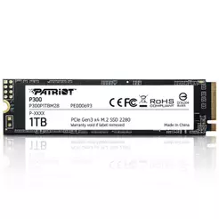 SSD Patriot P300, 1TB, M.2 NVMe 1.3, Leituras: 2100MB/s e Gravações: 1650MB/s - P300P1TBM28