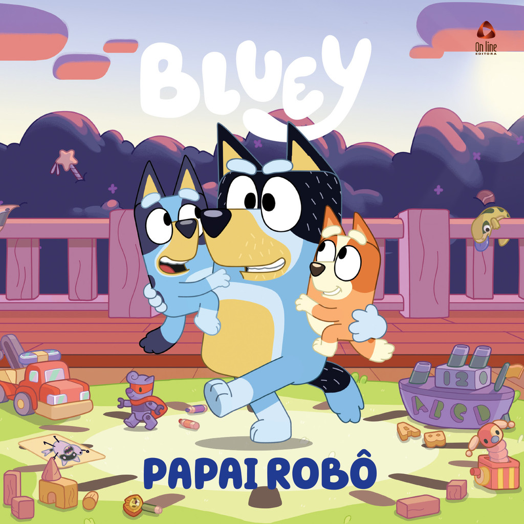 Bluey Livro de História - Papai Robô