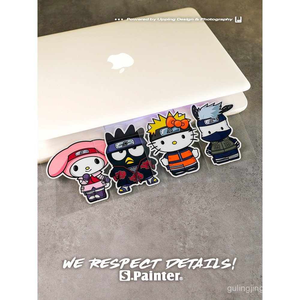 Novo produto SP Sticker Society Creative KITTY Cat COS Naruto Adesivo Cartoon para Cobrir Arranhões no Para-brisa Adesiv