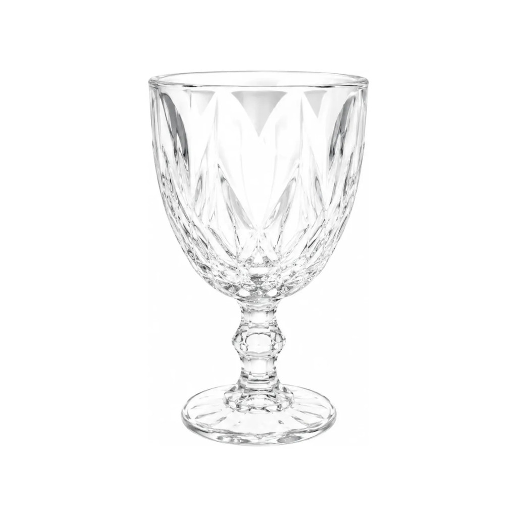 Taça De Vidro Diamond 325ml Jogo 6 Unidades