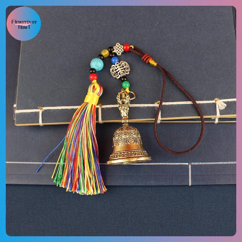 Imagem FLOWE Retro Tibetano Bronze Cobre Sino Sinos De Vento Pingente , Artesanato Em Latão Decoração De Casa BR