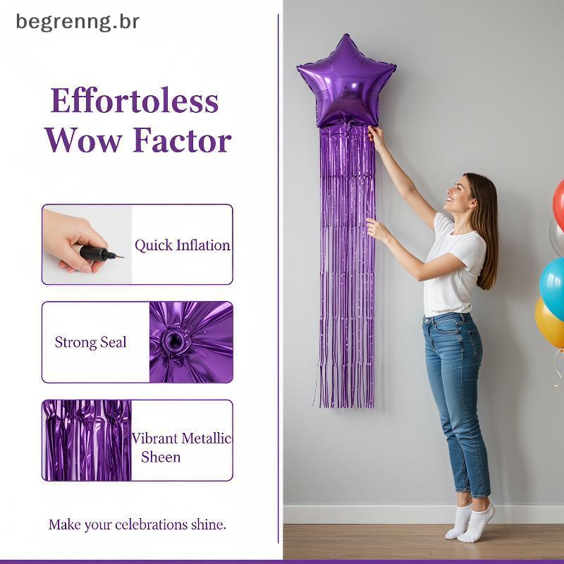 begrenng Cinco Pontas Estrela Folha Balão sel Cortina De Chuva 4 Pçs Conjunto Decoração Reutilizável Para Baile De Forma