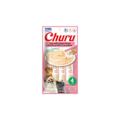 Petisco Churu para Gatos Sabor Pure de Atum e Salmão - 56g