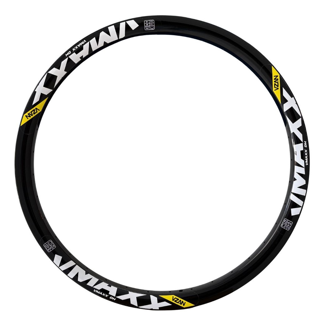 Aro 26 Bike Vzan Vmaxx Lt Parede Dupla a Disco 36f Preto