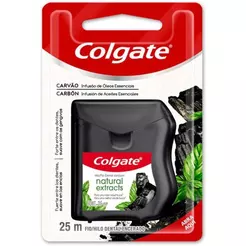 Fio Dental Colgate Natural Extracts Carvão 25m