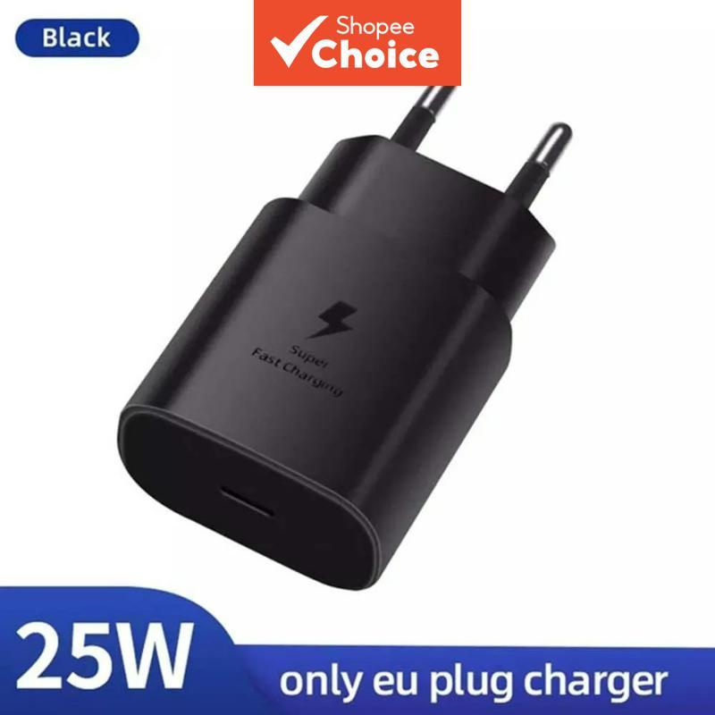 PD 25W Carregador Rápido Tipo C Adaptador Plugue Ue Para Samsung Galaxy S25 S23 Ultra
