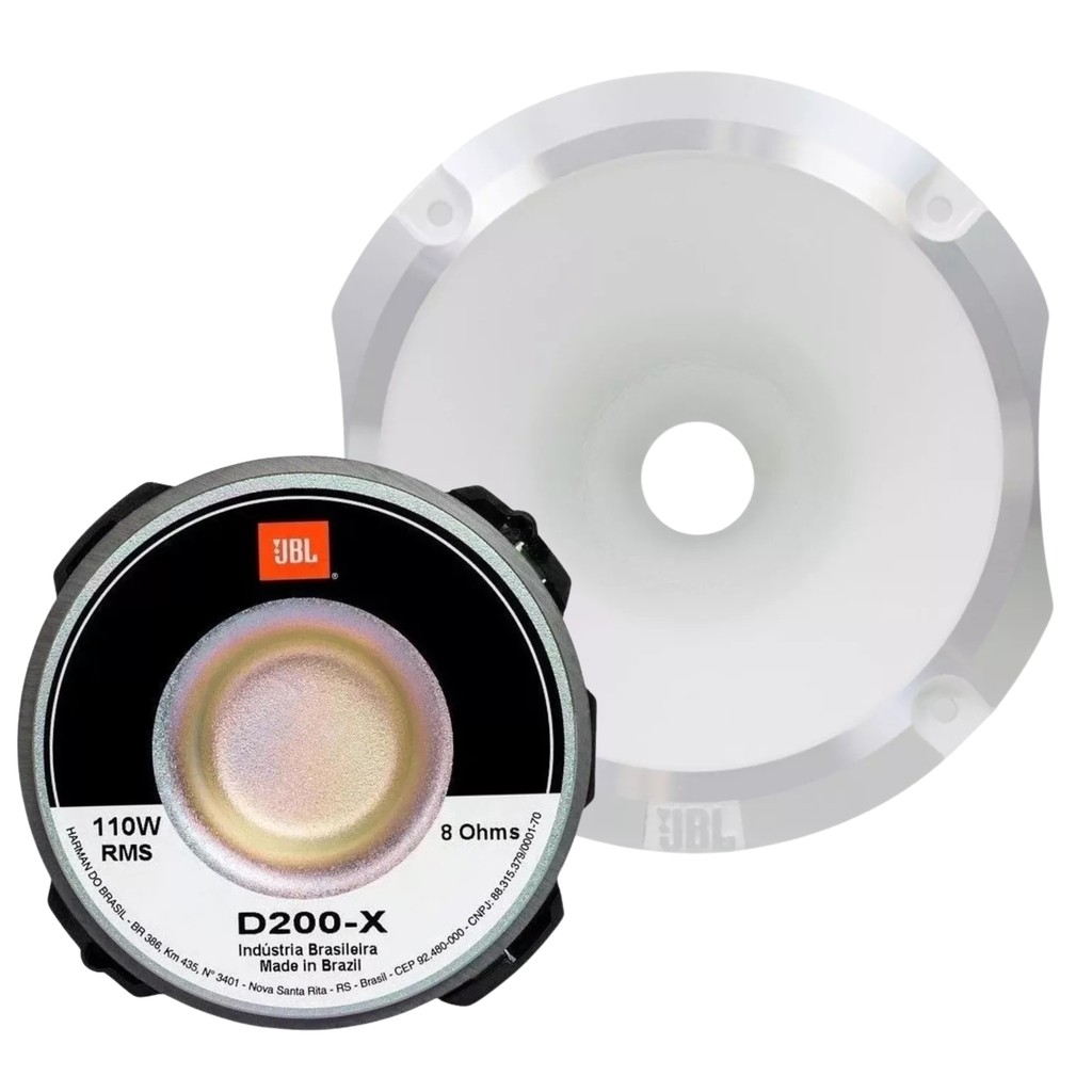 Driver D200x Selenium 110 W rms + Corneta Jbl 11-25 Trio Branco Aluminio