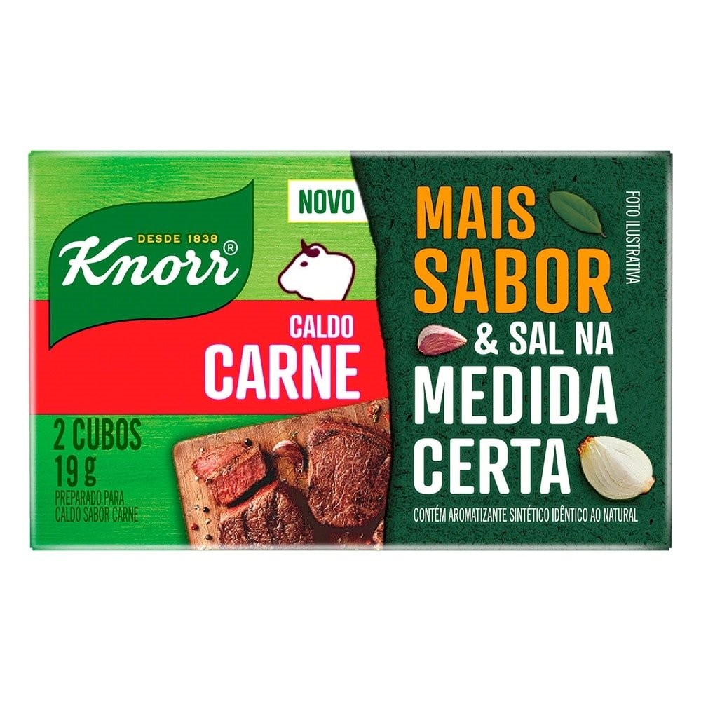 Caldo de Carne Knorr 19g - Embalagem com 24 Unidades em Oferta na Shopee