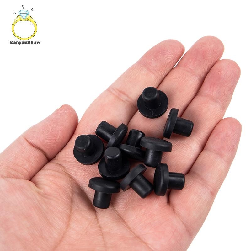 [BANY] 10 Peças Tampas De Furo De Borracha Sólida 3-12mm Plugues Vedação De Resistência A Altas Temperaturas Bons