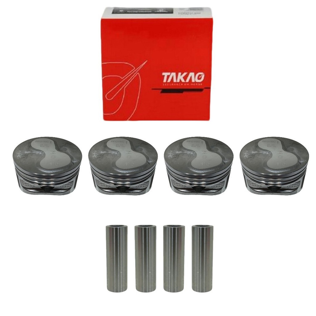 Jogo Pistao Motor Std Ecosport Fiesta Ka 1.6 8v Zetec Flex em Oferta na Shopee