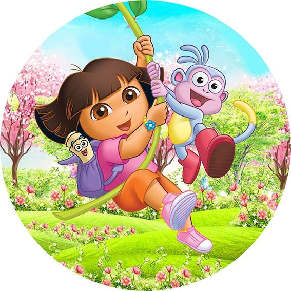 Painel Redondo Tecido Sublimado DORA VENTUREIRA em Oferta na Shopee