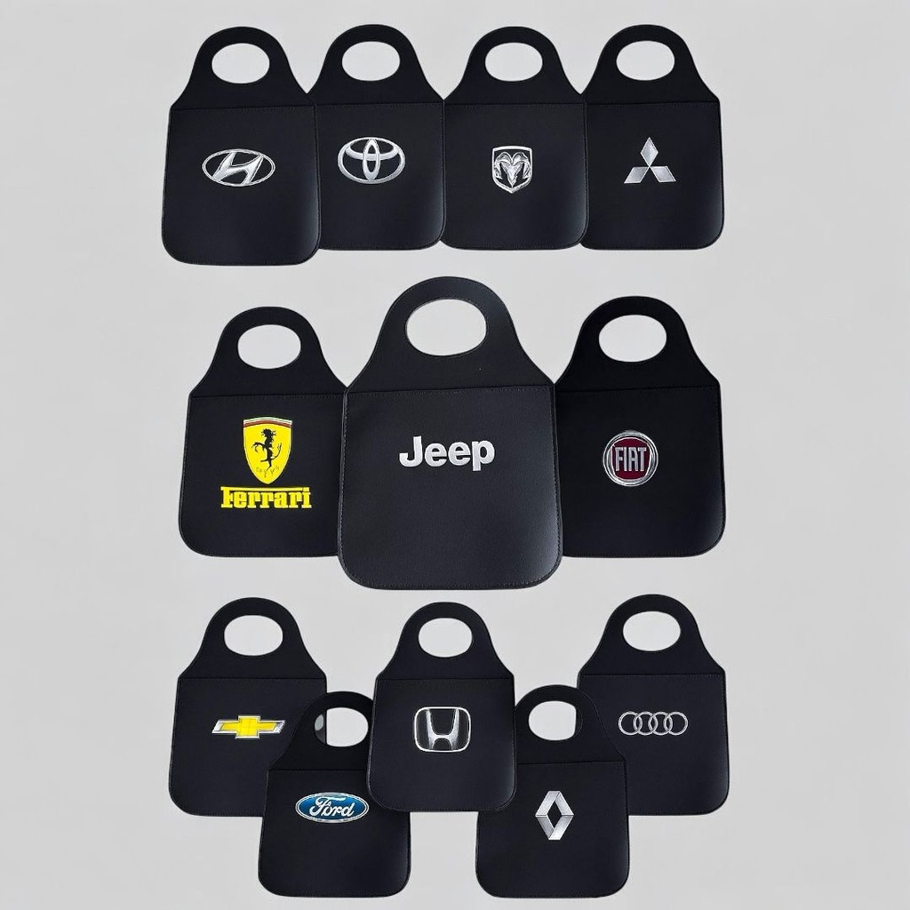 Lixo Pra Carro Couro Sintetico Preto Universal Personalizada Acessorio Automotivo Corinthians Jeep