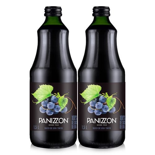 Suco de Uva 100% Integral Panizzon 1,5Lt Kit 2Un em Oferta na Shopee