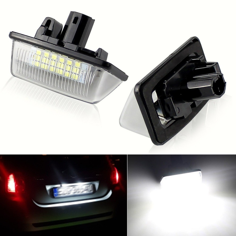 2 Unidades 6000K Branco LED Luz De Matrícula Para Toyota Corolla Altis Bigbody Alphard Noah Voxy Estima ACR50 Wish ZNE10