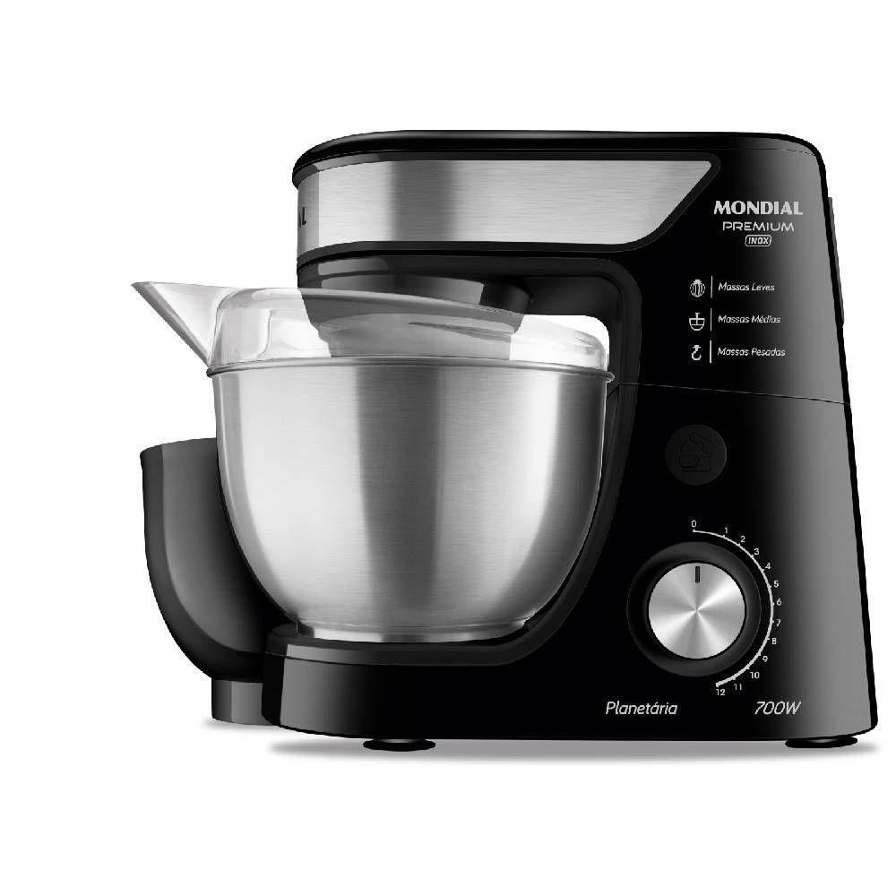 Batedeira Planetária Mondial BP-02P-B-TI Preto/Inox 700W 220V em Oferta na Shopee