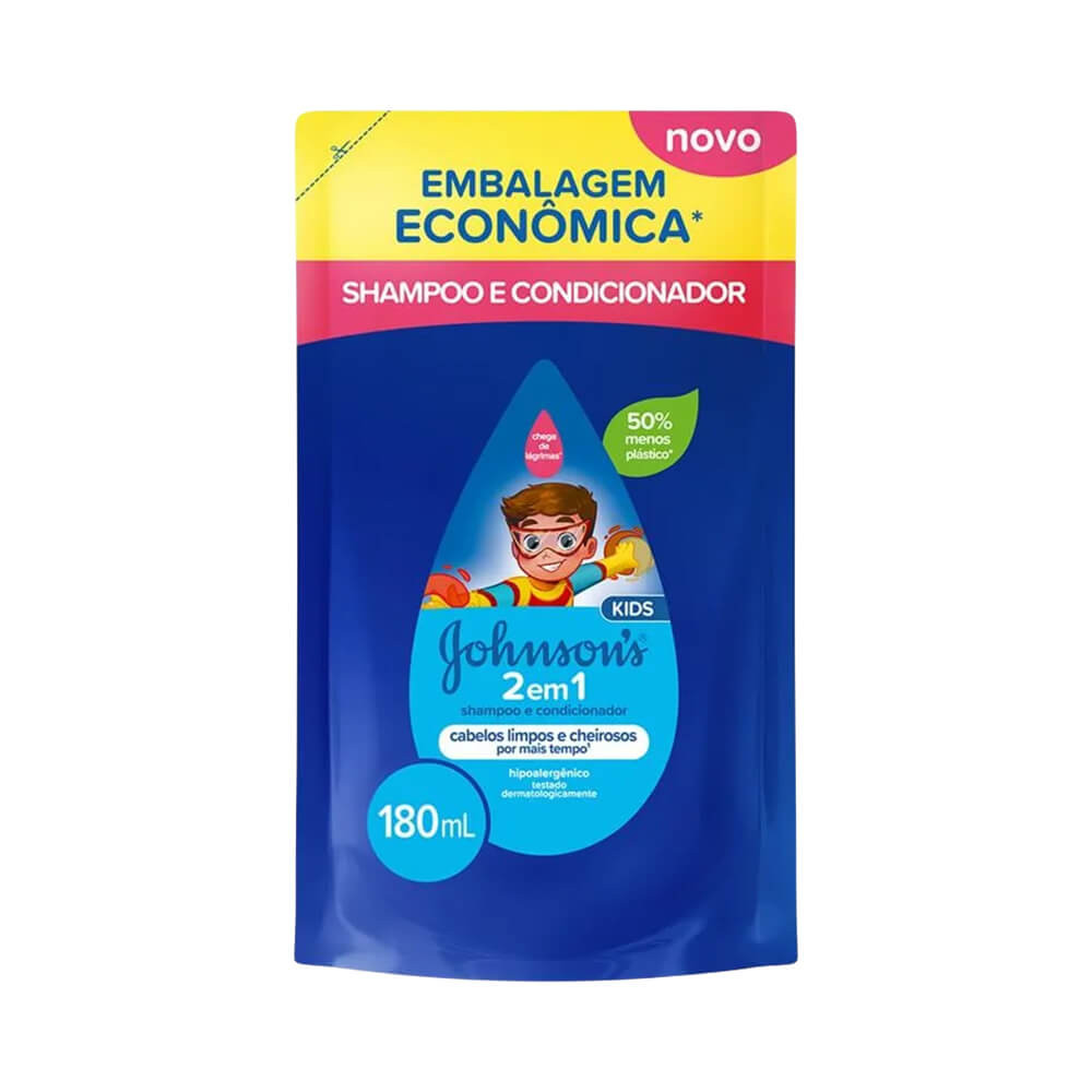 Shampoo Johnson Baby 2 em 1 Refil 180ml em Oferta na Shopee