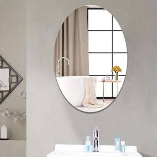 Espelho Adesivo Auto Colante Decorativo Oval ou Retangular para sala ou banheiro em Oferta na Shopee