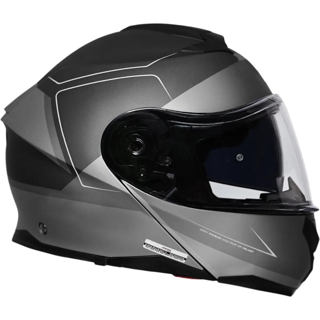Capacete Escamoteável Robocop Masculino Feminino Origine Logic Privilege Com Óculos Solar Interno