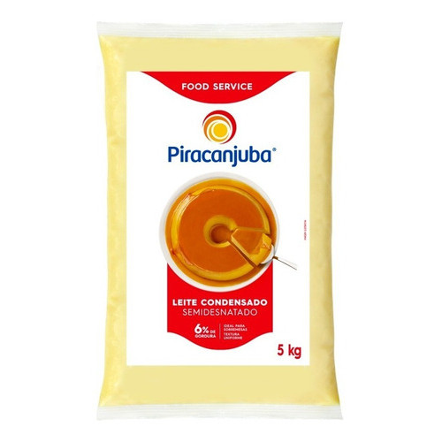Leite Condensado Semidesnatado Bag 5kg Piracanjuba
