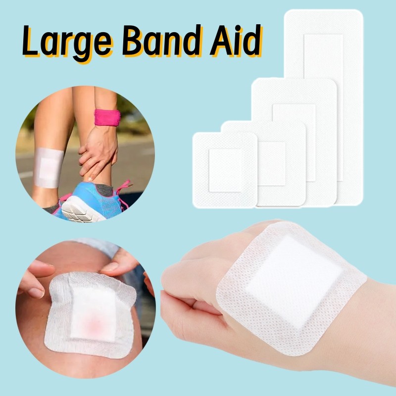 5/10 Pcs Medical Band-Aid Impermeável Respirável Elástico Grande Adesivo Transparente À Prova D'água Ao Ar Livre