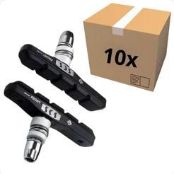 KIT 10 PAR PARES SAPATA PASTILHAS DE FREIO SCS V-BRAKE 68MM BICICLETA ARO 26 29 MTB SPEED ATACADO