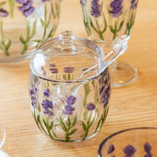 MELEIRA COM PEGADOR LAVANDA 8,5CM X 11CM CRISTAL em Oferta na Shopee